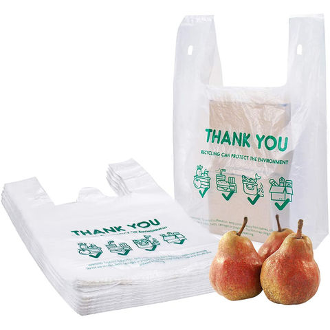 Plastic Compostable Shopping Bags , Custom Printed Packaging T Shirt Bag