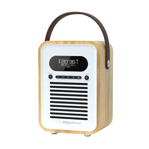 Radio réveil FM DAB/DAB+ Multifonction Bois+ABS