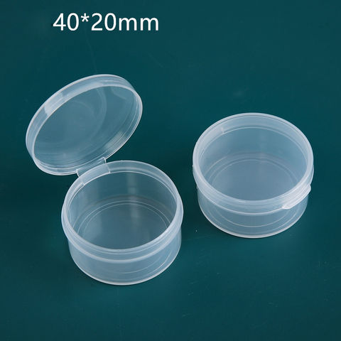 Plastic Transparent Small Box with Lid Square Jewelry Accessories Earring  Storage Packaging for Earrings Rings Parts Container