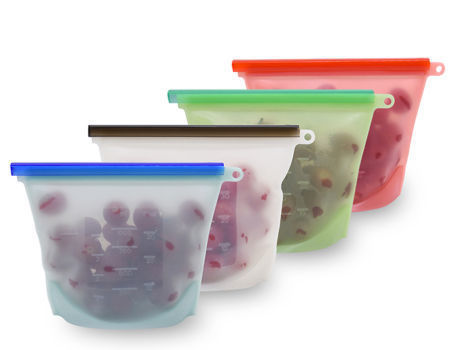 resealable food and freezer bolsas