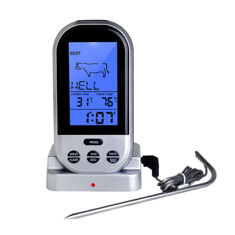 Real Wireless Oven Thermometer Digital BBQ Meat Kitchen Thermometer with  Chargeable Battery - China Wireless Oven Thermometer, Kitchen Thermometer