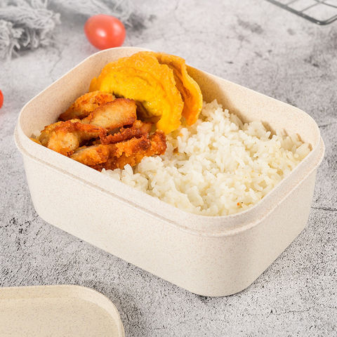 10pcs Degradable Paper Lunch Box Disposable Meal Prep Containers