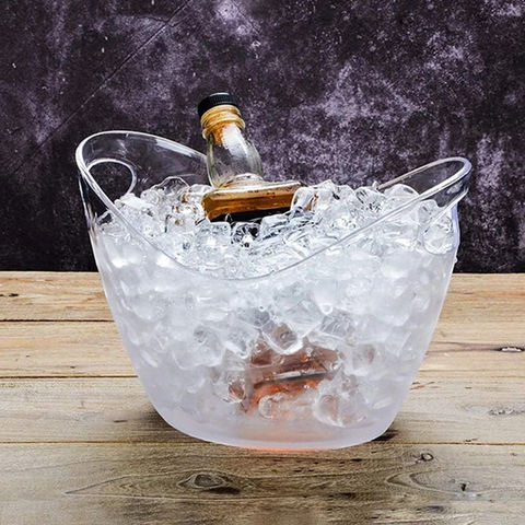 China Acrylic ice bucket wholesale wine champagne beer transparent ...