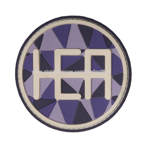 What is Custom Circle or Shield Shape PVC Patch with Adhesive