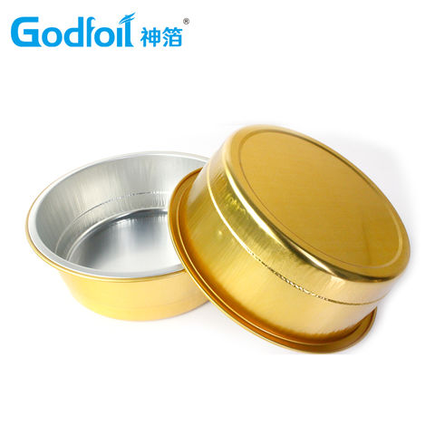 Buy Wholesale China Gold Round Disposable Foil Baking Cup Smooth