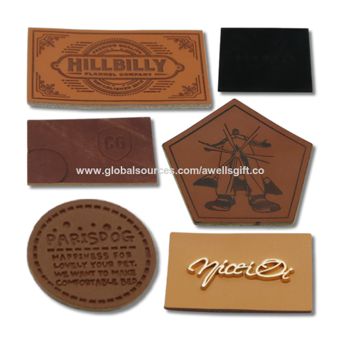 Custom Logo & Company Name Faux Leather Iron On Patch