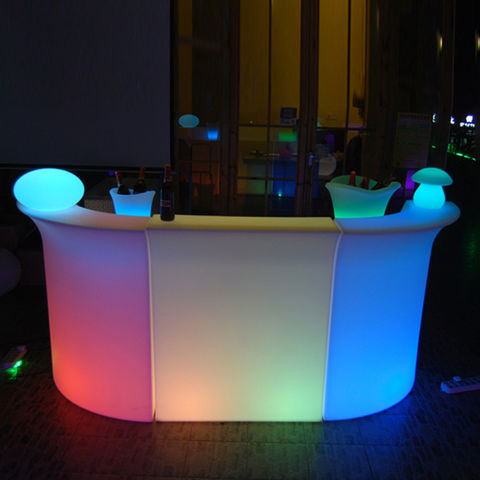 Buy Wholesale China Remote Control Rgb Colors Changing Led Illuminated Bar  Counter Outdoor Party Club Led Furniture & Led Illuminated Bar Counter at  USD 124