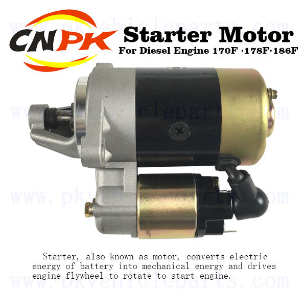 Diesel Engine Starter for 170F 178F 178FA 186F 186FA 170F-15100A 170F-15100B 