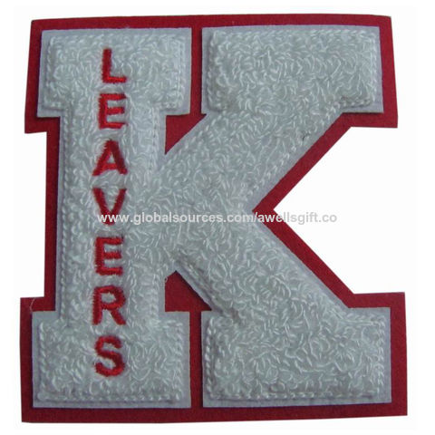 Letter Patches for Jackets , Iron on Custom Embroidered 1.5 OLD ENGLISH 