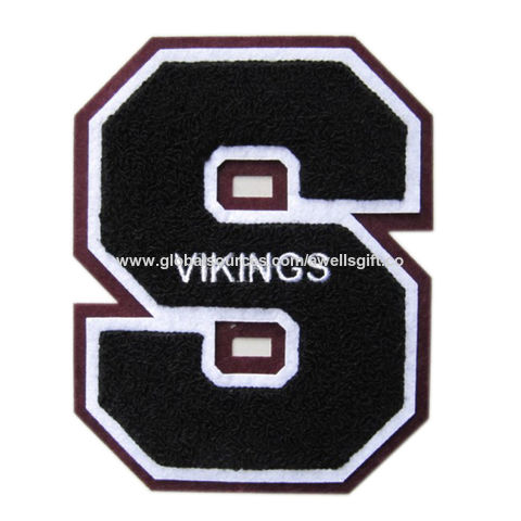 Cheap Custom Varsity Letter Patches Wholesale Embroidery Iron On Chenille  Letters Patches