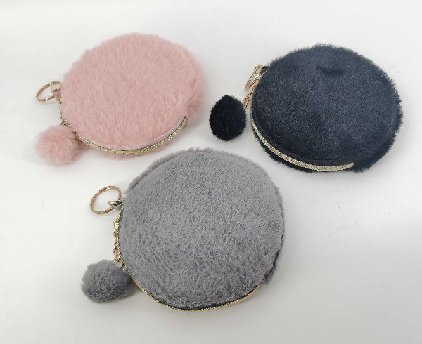 Fur coin purse sale