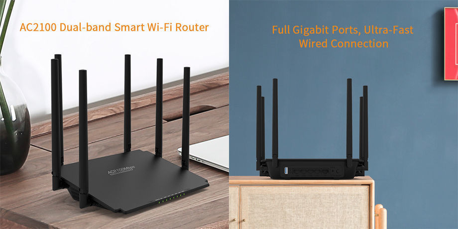 China Shenzhen 802.11AC AC2100 Wireless Dual Band Smart WiFi Router ...