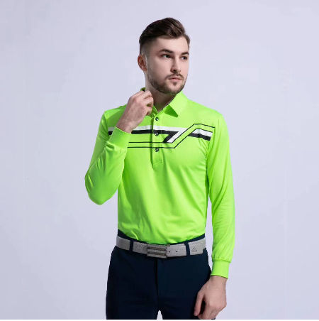 long sleeve athletic polo