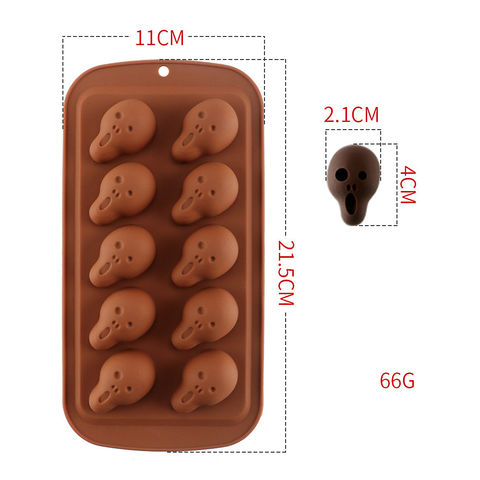 Buy Wholesale China Silicone Chocolate Molds Halloween Mold Baking Cookie  Mold Wizard Hat Skull Ice Tray Pumpkin Shape & Silicone Chocolate Mold  Silicone Mold at USD 1.17