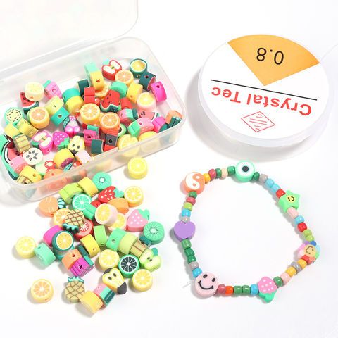 Buy Wholesale China Polymer Clay Beads For Bracelet Making With Smile  Animal Fruit Sun Flower Candy Patterns Diy Kit & Diy Clay Beads Kit at USD  1.25