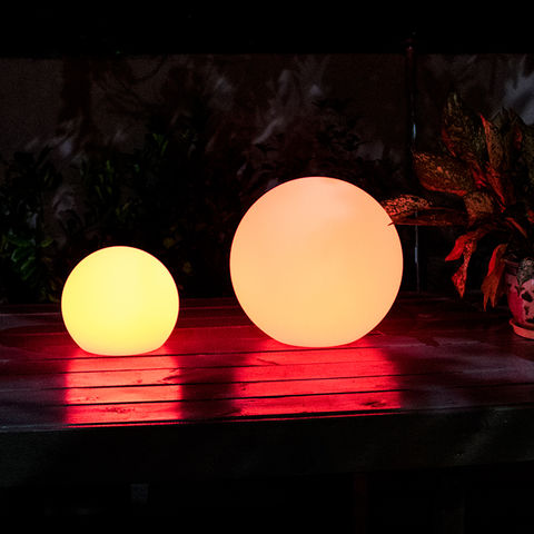 Bola Esfera con luz led RGBW 30cm bateria recargable