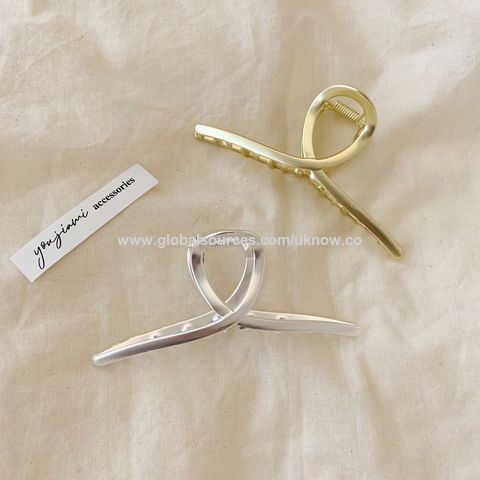 Pinza para el cabello de metal texturizado con perlas y diamantes de imitación, placa para rascar el cabello, accesorios para el cabello