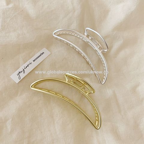 Pinza para el cabello de metal texturizado con perlas y diamantes de imitación, placa para rascar el cabello, accesorios para el cabello