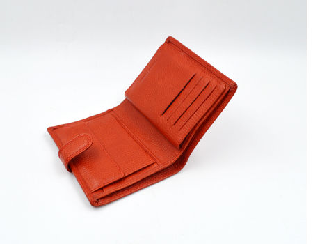 red designer wallet womens