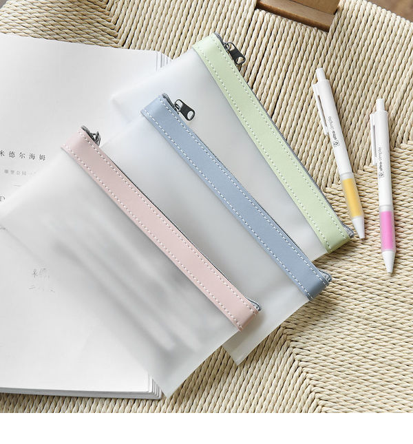 Buy Wholesale China Transparent Pencil Case For Female Students With Simple  High School Stationery Bag & Pen Cases at USD 0.66