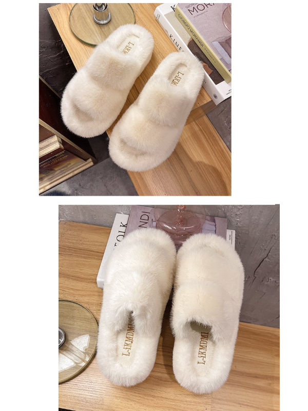 Buy Wholesale China 2022 Slipper For Women Of Faux Mink Fur Slippers For  Ladies With 3 Color Soft Without Heel Slipper & Fur Slipper at USD 5.4