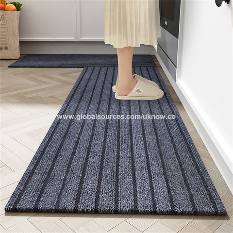 Kitchen Carpet PVC Waterproof Marble Gray Area Rugs For Kitchen Floor  Oilproof Anti-slip Washable Rug