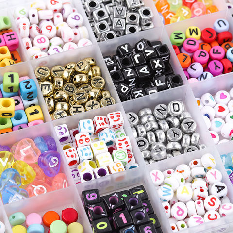 Buy Wholesale China Round And Square Colorful Alphabet Numbers Patterns Mixed  Beads Kit For Diy Jewelry Making Kits & Beads Kit For Diy Jewelry at USD  3.88