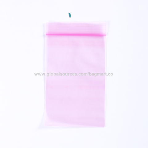 Sac zippé fonctionnel en PEBD anti-UV, sac ambré, sac médical