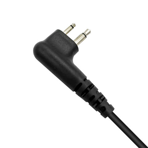 2 clavijas Walkie Talkie Garganta Micrófonos Auriculares Cubiertos Tubo Acústico con Dedo PTT para Motorol