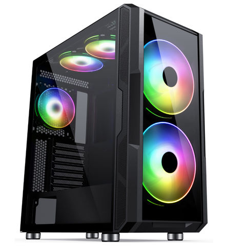 China SAMA 20CM Fan with tempered glass OEM Gaming ATX computer case on ...