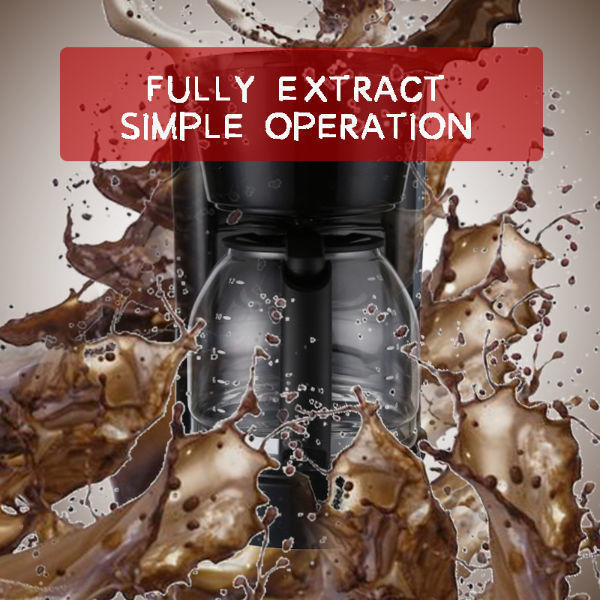 China Hot Sale Home Use Automatic Electric Glass Drip Coffee Maker on