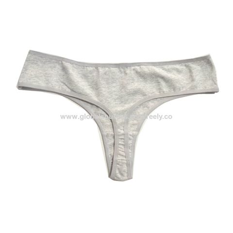 5 Pack G-string Thongs For Women Sexy Lace Low Rise Underwear For Ladies No  Show T-back Tanga Panties, Gray, S