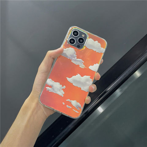 Buy Wholesale China Korean Style Laser White Clouds Designer Phone Case For  Iphone 7-13 Pro Max Tpu Camera Protectiv & Tpu Case For Iphone at USD 2.38