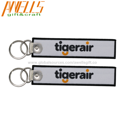 Buy Wholesale China Brand Keychain Embroidery Custom Logo Fabric Car  Aviation Motorcycle Key Ring Keychain Keychains Who & Keychain Embroidery  Custom Logo Fabric at USD 0.58