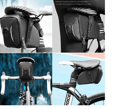 PetrolScooter Bicycle Seat Post Bag Black For Accessories & Electric Speed Controllers