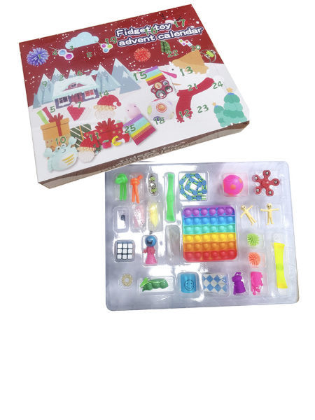 China Christmas Fidget Toys Blind Box Gifts Countdown DIY Anti Stress ...