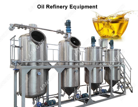 China 300-2000 KG/12H Crude Oil Refinery Equipment Edible Oil Refining ...