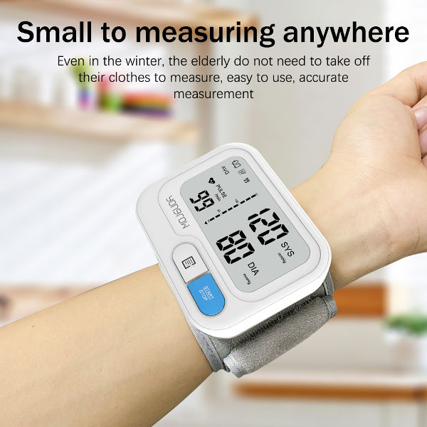 Yongrow New LED Wrist Blood Pressure Monitor Rechargeable English/Russian  Voice Broadcast Sphygmomanometer Tonometer BP Monitor - AliExpress