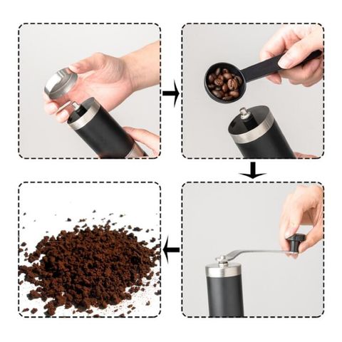 Manual Coffee Grinder CNC Stainless Steel Grinding Core Adjustable