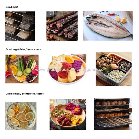 Fruit Dryer Vegetables Herb Meat drying Machine Household Food Dehydrator  Pet Meat Dehydrated Snacks Air Dryer