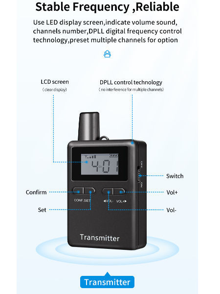 China Simultaneous Interpretation System One-key simultaneous frequency ...