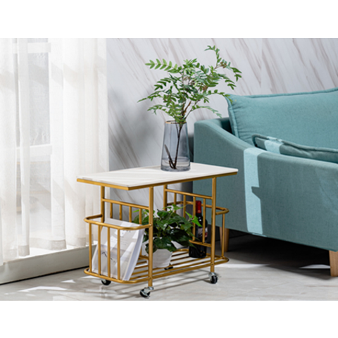 China Nordic sofa modern simple side table light luxury small tea table ...