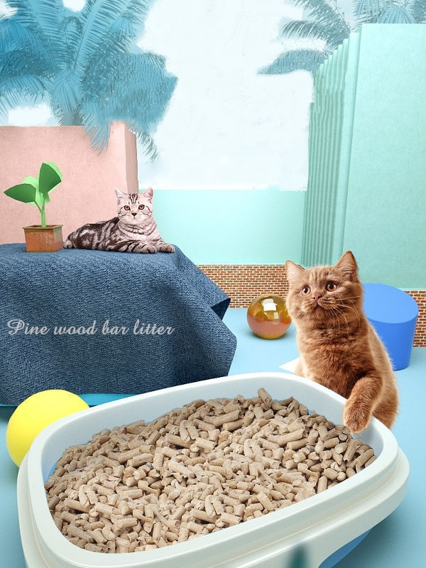 Clumping Wooden Pellet Snappy pet products natural pine wood clumping