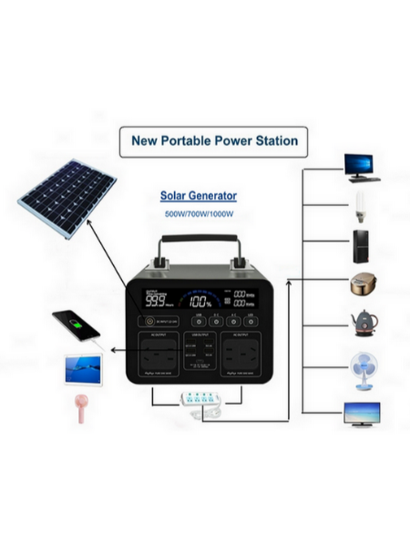 China 1000W 1200W Outdoor Power Inverters Lithium ion Battery for ...