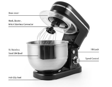Buy Wholesale China 1200w 6l China Professional Home Kitchen Planetary  Electric Cake Stand Mixer With Rotating Bowl & Professional Cake Mixer at  USD 49.5