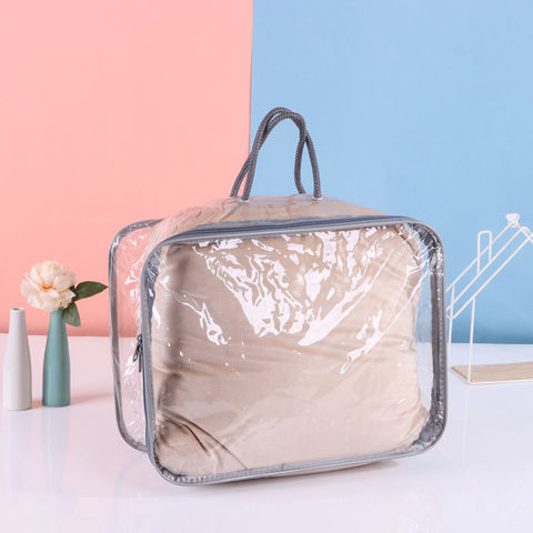 China PVC steel wire bag, home textile zipper bag, quilt and blanket ...