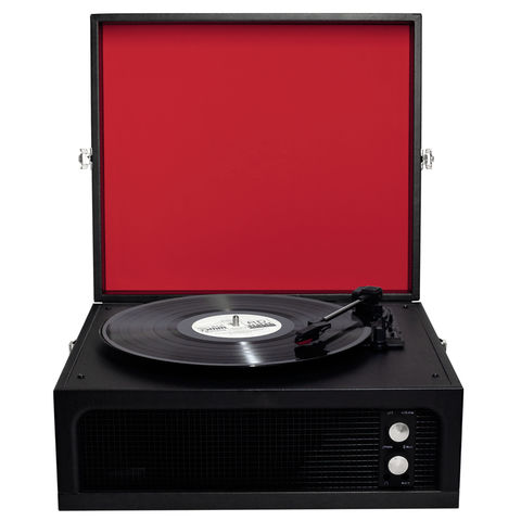 Reproductor De Discos De Vinilo Portátil Retro Con Bluetooth