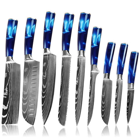 Buy Wholesale China 7cr17mov Stainless Steel Custom Logo Cheap Fruit And  Vegetable Carving 9pcs Kitchen Chef Knife Set & Kitchen Knife Set at USD  37.07