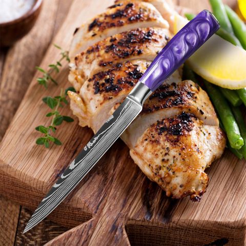 Buy Wholesale China Hot Selling New Arrivals 2021 Christmas Present Lady  Meat Cut Kitchen Knife Set With Purple Handle & Kitchen Knife Set at USD  37.07