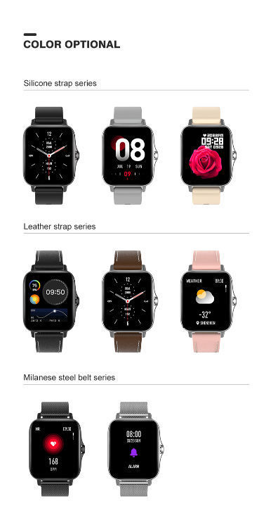 China 2021 new I18 smart watch 1.69 inch bluetooth call health ...